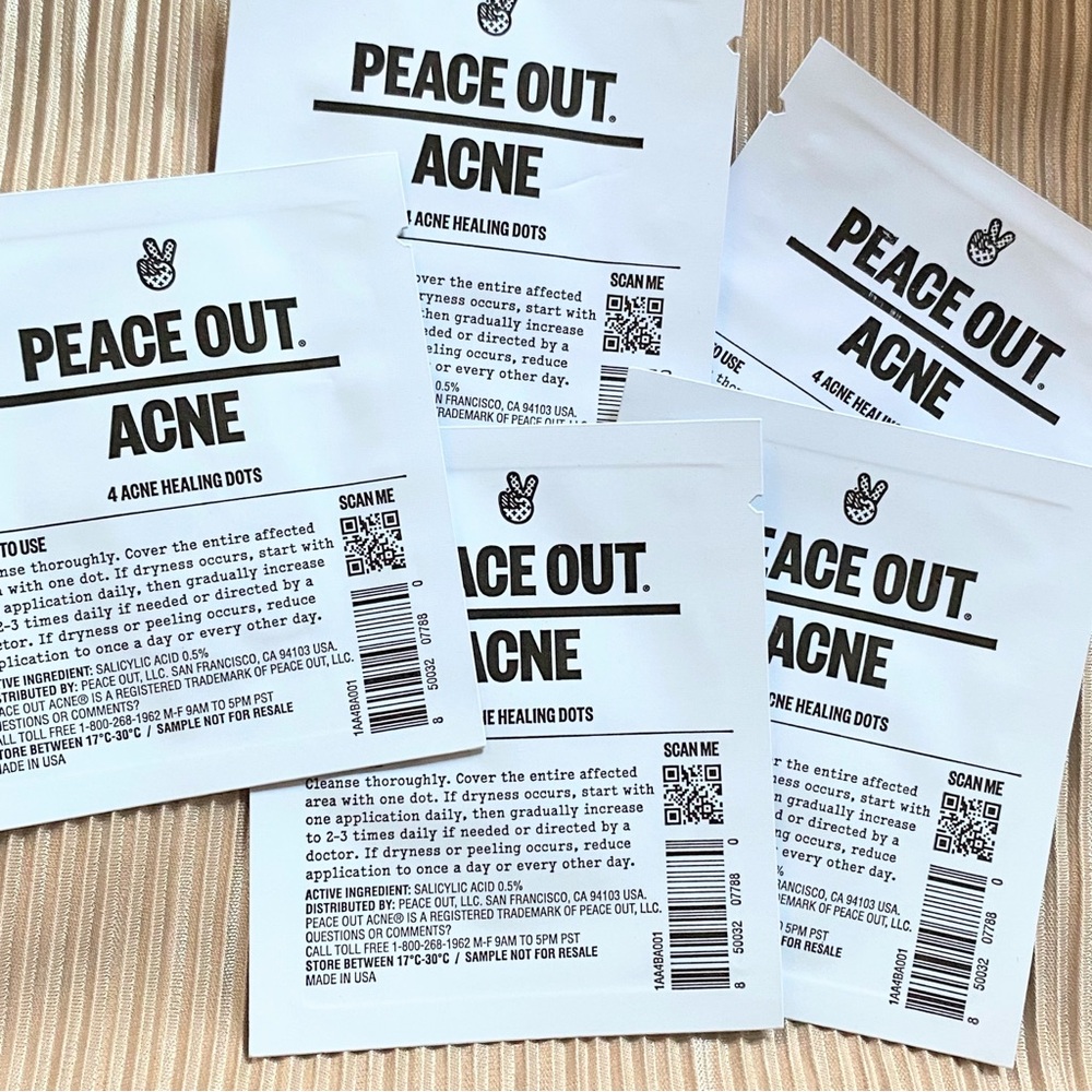 20 Peace Out Acne Healing Dots Hydrocolloid Anti-Acne Pimple Patches